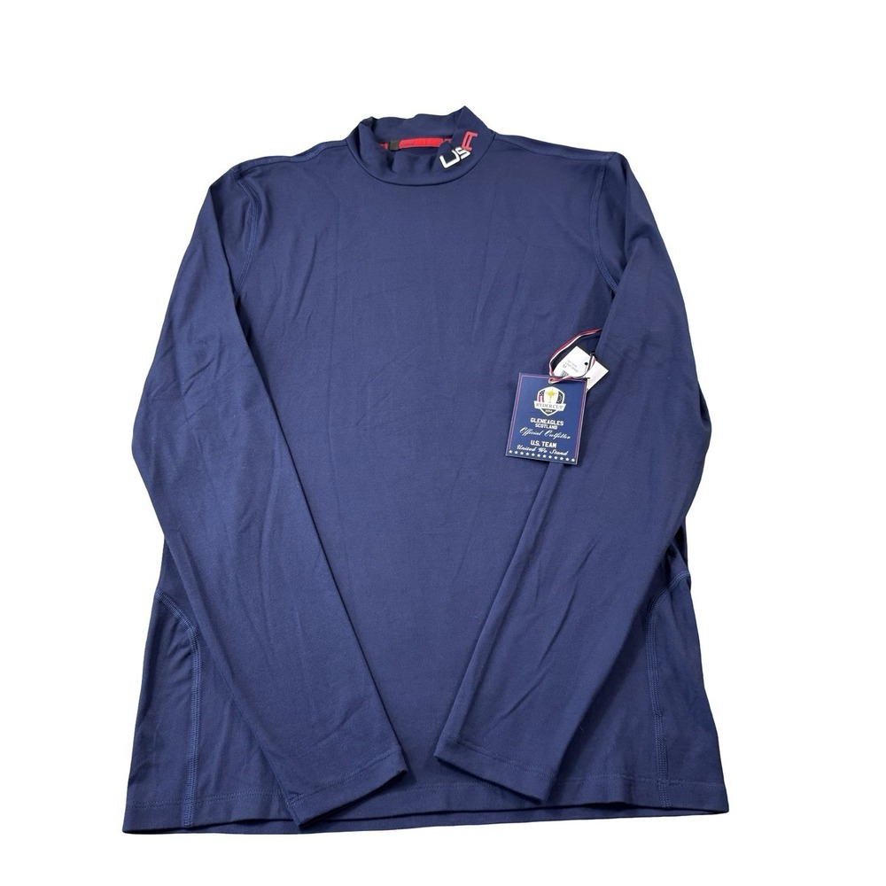 RLX Ralph Lauren 2014 Ryder Cup USA Performance Turtleneck Navy Blue Mens M NWT